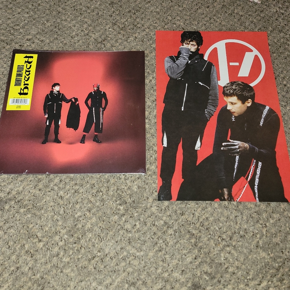 Sealed Twenty One Pilots BREACH ACHTUNG vinyl & Listening Party Poster